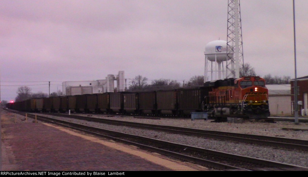 BNSF coal train DPU